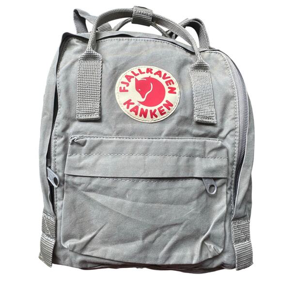 Fjallraven Kanken Mini Backpack Bag Water Resistant In Fog Gray - Picture 1 of 12